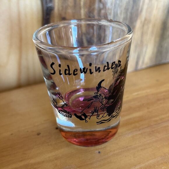 1950s Western Themed Novelty Shot Glass Set Of 4 Vintage - Picture 2 of 11